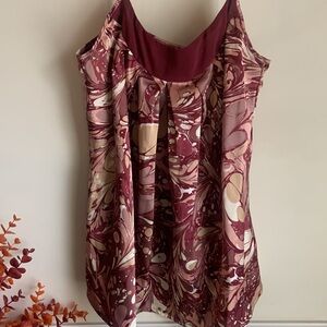 Burgundy Watermark Flowing Camisol